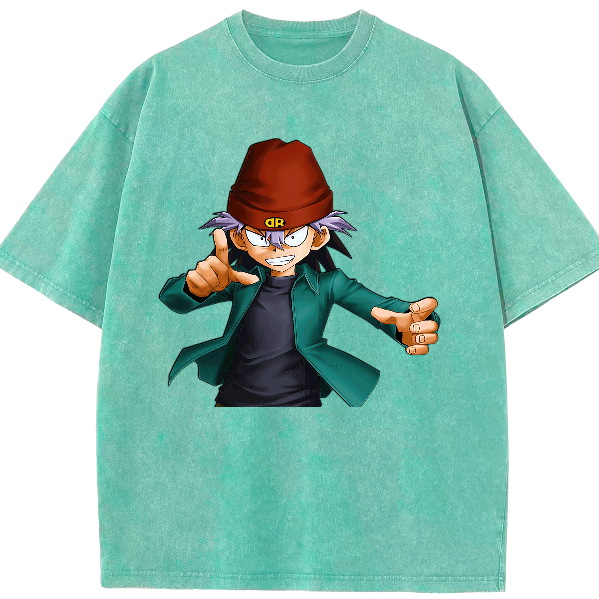 （画像用） 遊☆戯☆王 Yu-Gi-Oh! 綿100% ヴィンテージ風 半袖Tシャツ（フロントプリント）